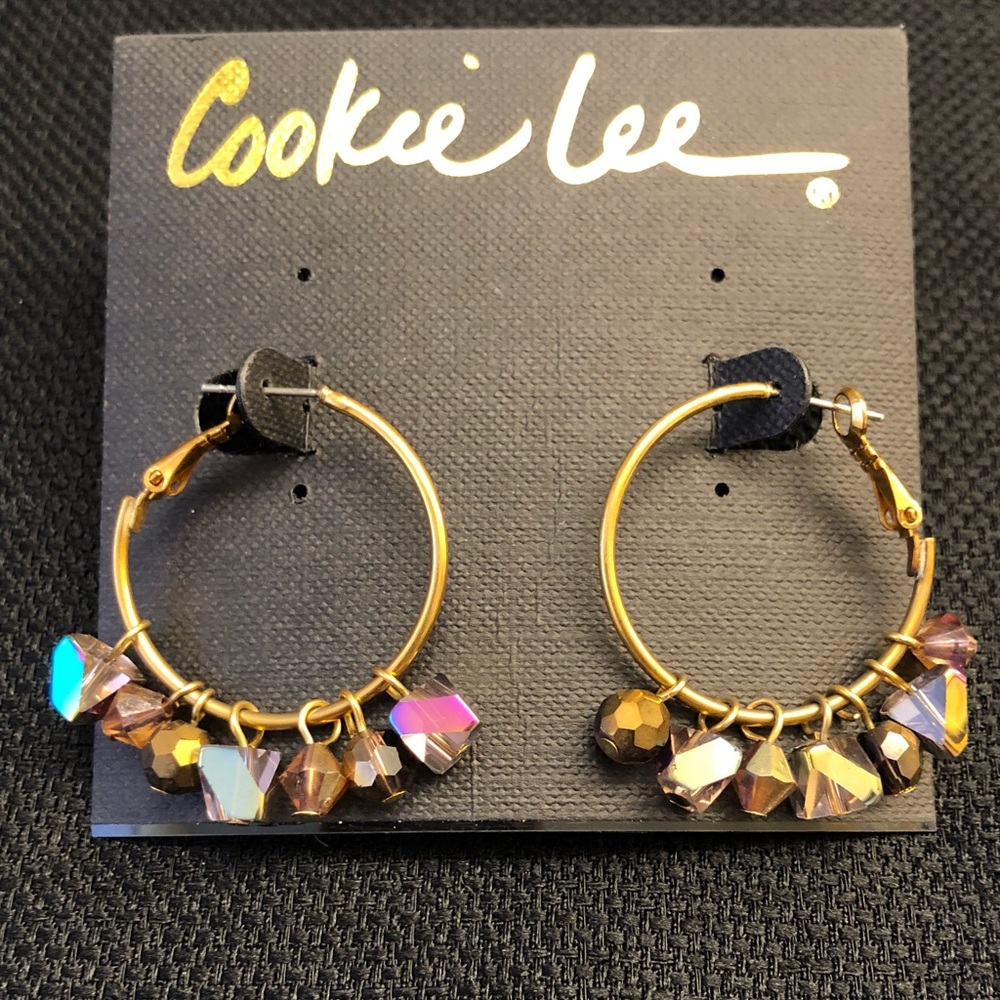 Gold hoop earrings